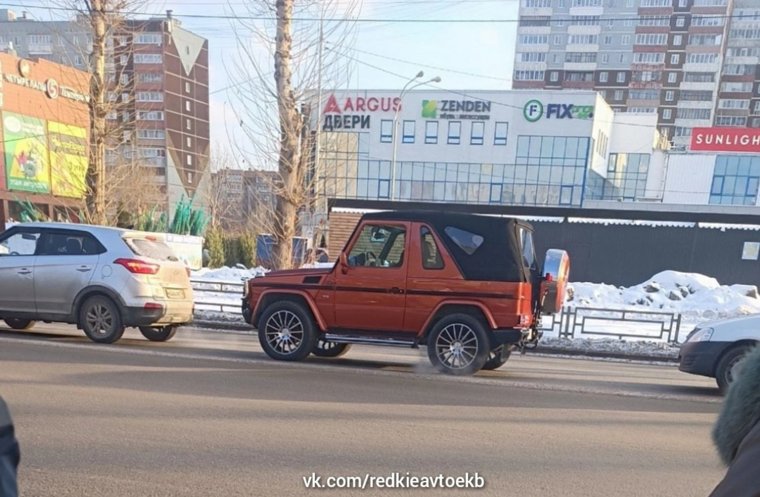 «Гелендваген» в кузове кабриолет заметили в столице Урала