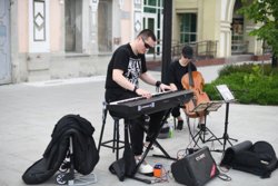 Чаще всего музыкантов можно встретить в центре города 