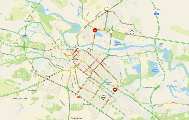 Сервис оценивают пробки на 8 баллов из 10