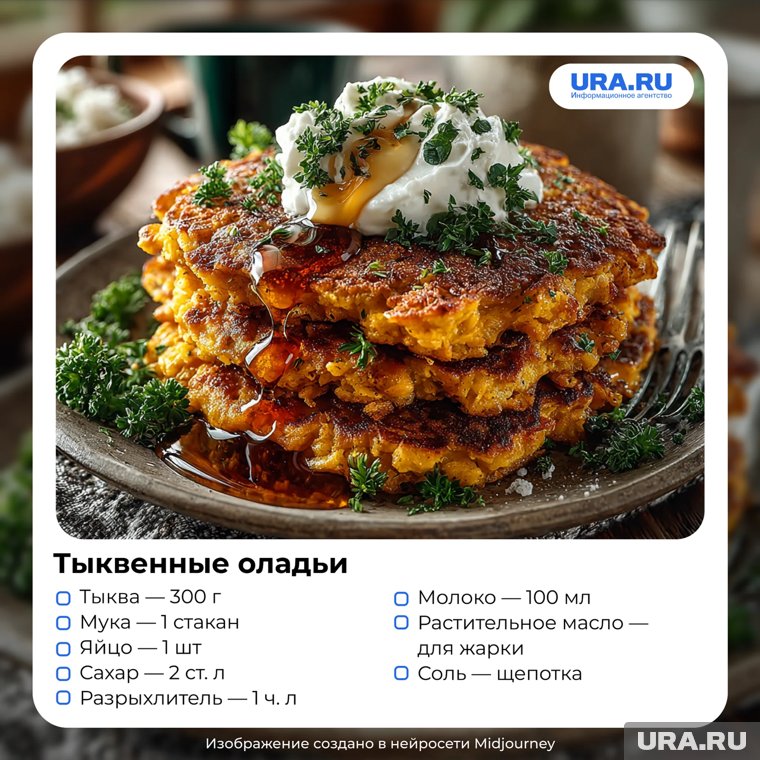 Тыквенные оладьи понравятся даже тем, кто тыкву не особо любит