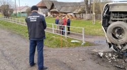 Авария произошла у деревни Шахарово