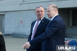 Виктор Шептий с Олегом Димовым на инаугурации Паслера 16 сентября