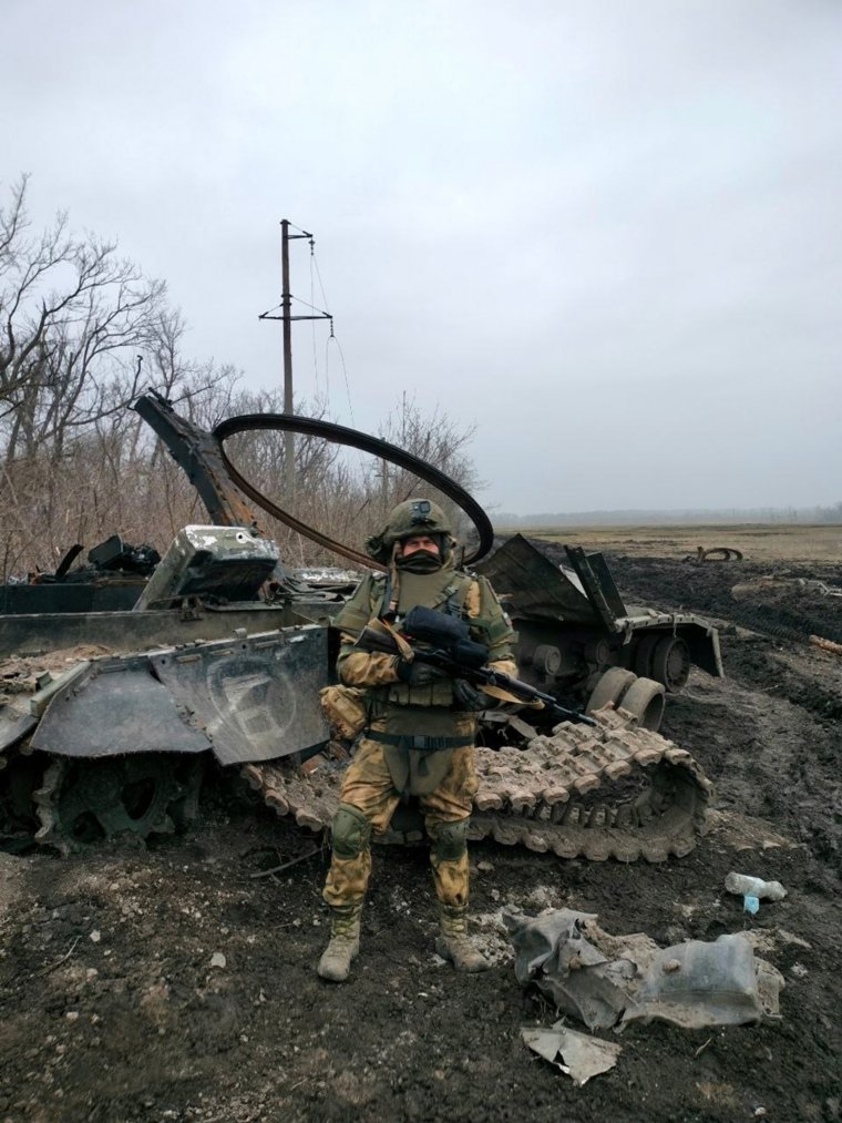 Боец с позывным Шива в зоне СВО