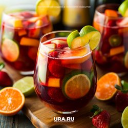 Игристая сангрия с просекко и летними фруктами