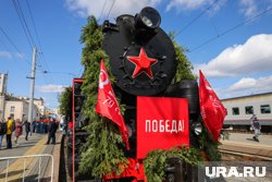 В Югорске побывал ретро-поезд «Эшелон Победы»
