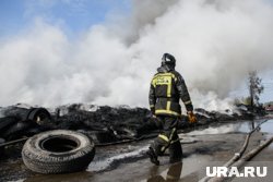 В Кургане горел дом