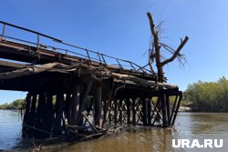 В Притобольском округе начался мост ранее бесхозного моста через реку Глядяна (архивное фото)