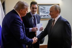 Путин и Трампа после совместной пресс-конференции