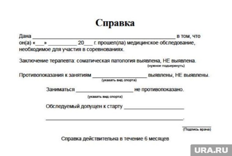 Так выглядит справка, размещенная на сайте организаторов забега