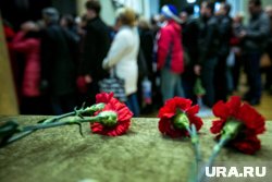 Церемония прощания с военнослужащим прошла в Культурно-методическом центре