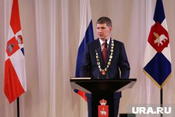 Губенатор Прикамья Максим Решетников во время инаугурации в 2017 году