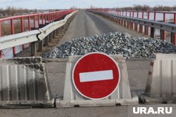 Участок трассы перекрыт из-за ремонтных работ