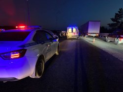 В результате аварии погиб водитель грузовика