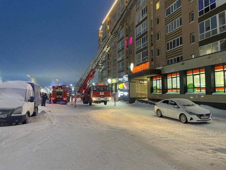 Пожар потушили в течение часа