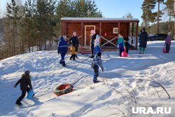 Курганцы опробовали новые бани на Голубых озерах