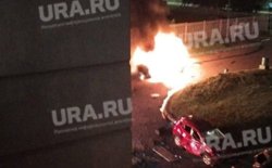 Из-за падения обломков БПЛА в Зеленограде загорелись два автомобиля