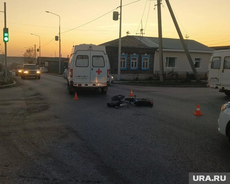 Кадр с места аварии