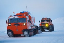 Плавающие машины Курганмашзавода испытали в экстремальных условиях. Фото