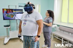 В Курганском госпитале для ветеранов применяют новое оборудование для реабилитации пациентов