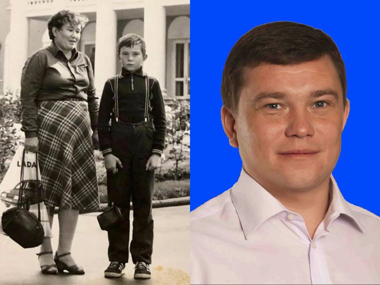 Денис Теленков в детстве и сейчас