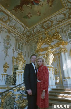 Чета Трамп в Эрмитаже в 1987 году