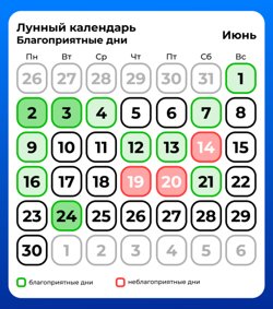 В июне нас ждет несколько благоприятных дней для начинаний