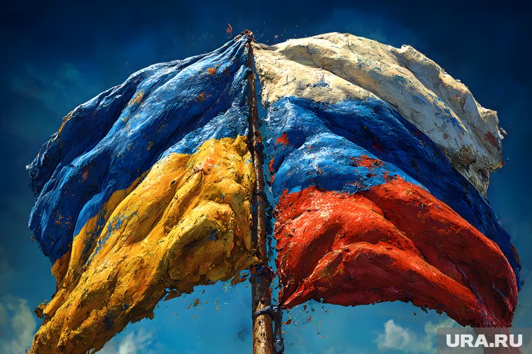 В Астане во время визита Путина хакеры сменили флаг России на украинский
