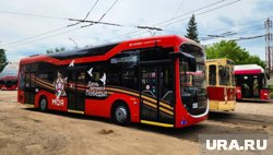 Челябинский троллейбус для Калуги выполнен в уникальном дизайне к юбилею Победы