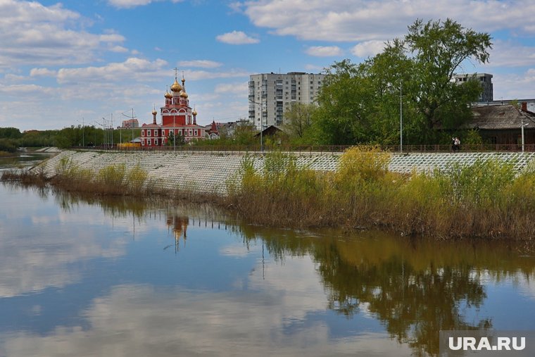 В Кургане начали расчистку русла Тобола вдоль центра города