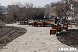 В Заозерном районе Кургана почти готов новый сквер с детской зоной (архивное фото)