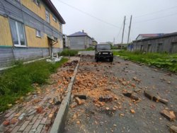 Последствия землетрясения в Северо-Курильске