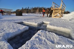 На водоеме оборудуют крещенские купели, ожидается много народу