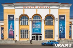 Экспозиция работает в здании Речного вокзала