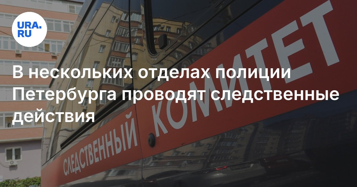 В нескольких отделах полиции Петербурга проводят следственные действия