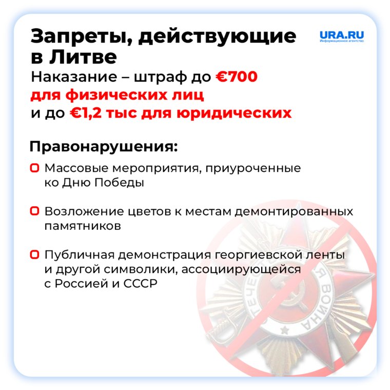 Запреты, действующие в Литве