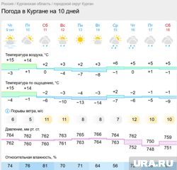 Погода в Кургане будет теплой до выходных, затем резко похолодает