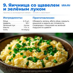Быстрый завтрак с весенним настроением и характерным вкусом щавеля