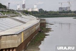 Уровень воды составляет -7 см над нулем поста