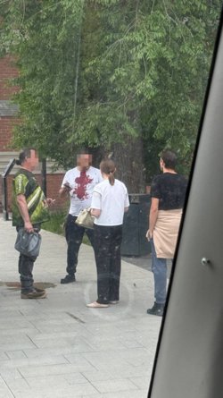 Футболка водителя была вся в крови