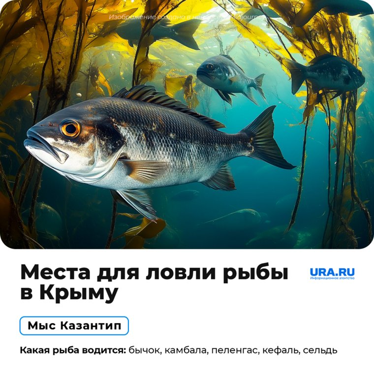Места для ловли рыбы в Крыму