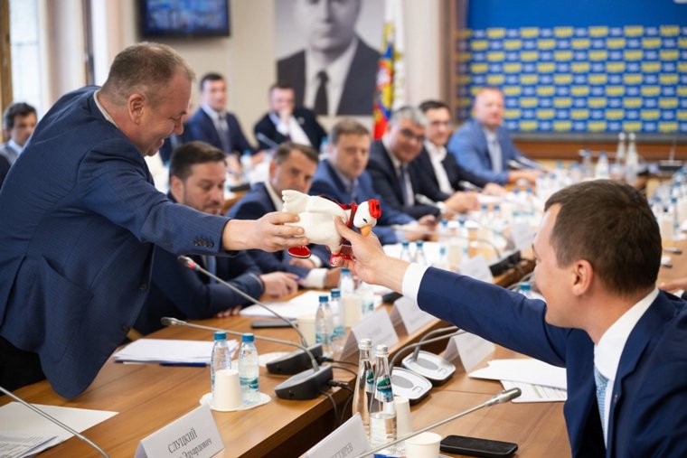Гусь является талисманом Парижского полумарафона