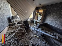 Опубликованы кадры из квартиры, куда упал БПЛА в Воронеже