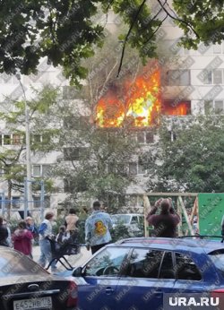 Место ЧП после взрыва