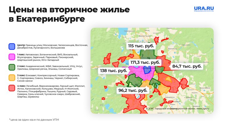 Самое дорогое вторичное жилье продают в центре