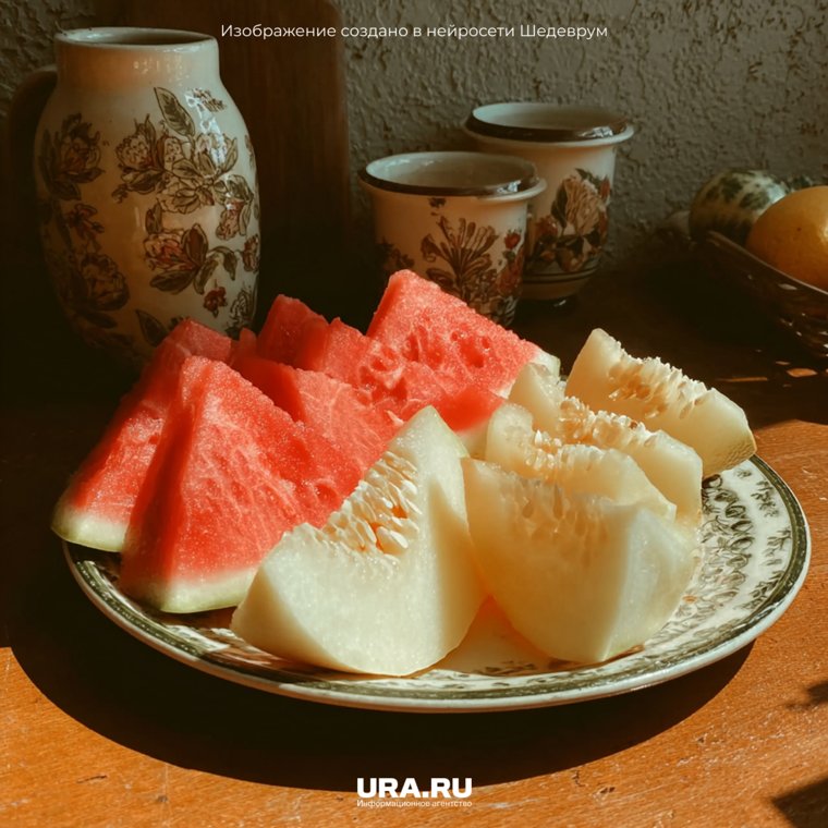 На пляж в жару лучше не брать разрезанные арбузы и дыни