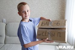 Мальчик из Кургана участвует в каждой отправке посылок в зону СВО