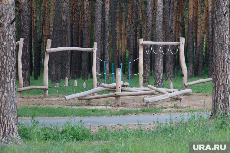 В курганском экопарке появится новый веревочный городок