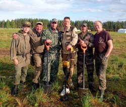 Приставы нашели останки советского солдата