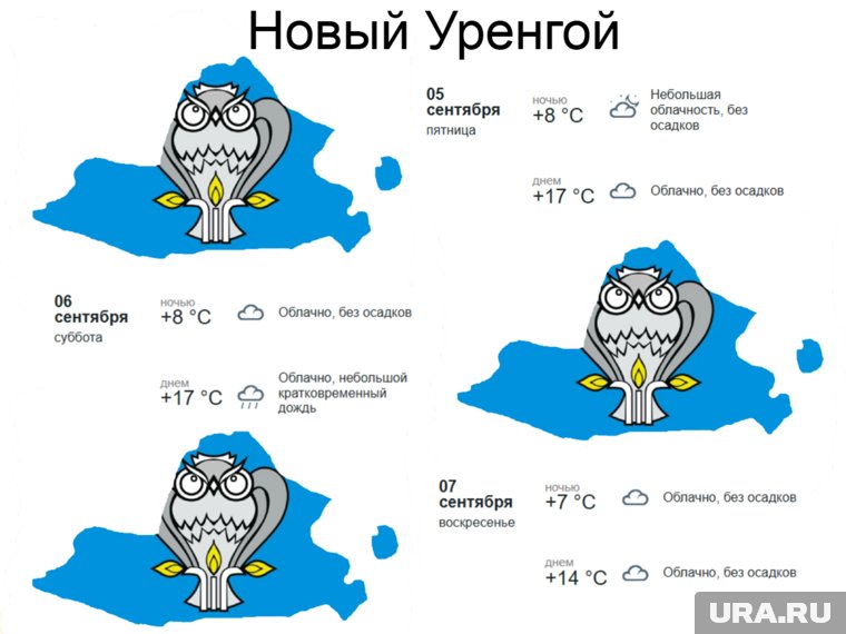 Прогноз погоды в Новом Уренгое