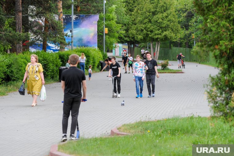 Посетителей парка просят не гулять по газонам